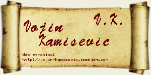 Vojin Kamišević vizit kartica